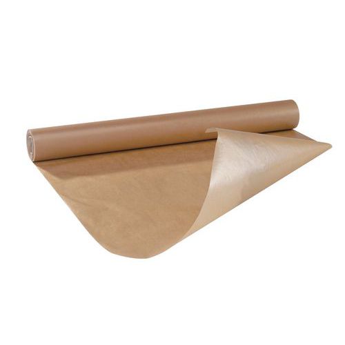 Papier Kraft Paraffiné Havane - Rouleau 90cm x 100m - 55g/m² - Idéal pour Protéger et Caler