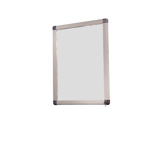 Vitrine D'affichage 6 A4 Antares Fond Métal- Couleur Grise Extérieure