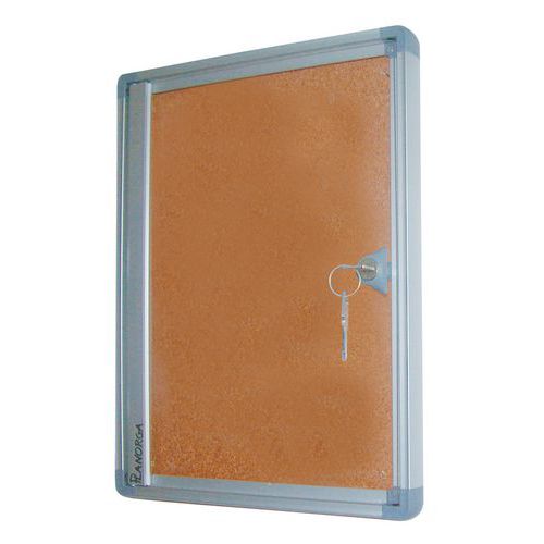 Vitrine D'affichage Interieure Extra Plate - Phoenix 68x64 Liege/6 Feuilles A4