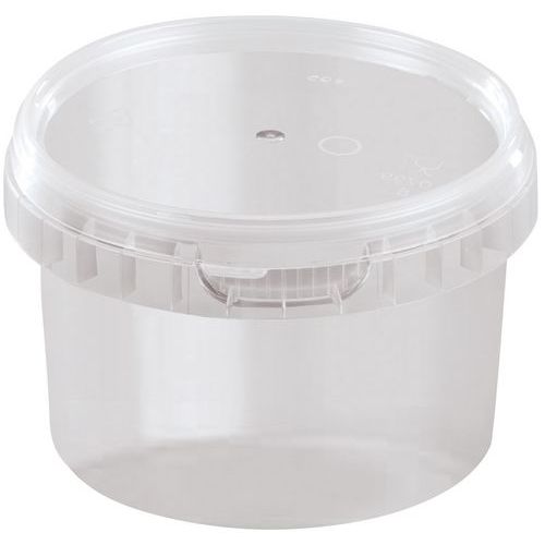 Lot de 150 - Pot Alimentaire Conique Pet Cristal 280ml