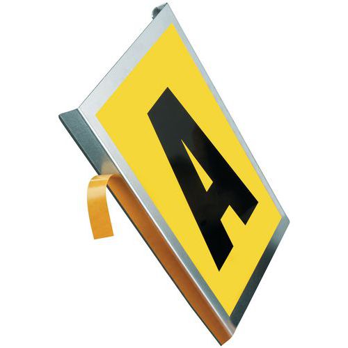 Panneau Identification Adhésif 1 Caractère Lxh : 167x260mm - Manutan