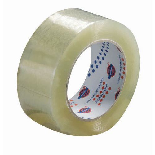 Rouleau adhésif polypropylène Hi-Tack 48mm x 100m Transparent - Forte adhérence milieu humide - Idéal gros volumes