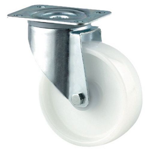 Roulette Pivotante En Nylon Force:200 Kg H Ht:128 Mm