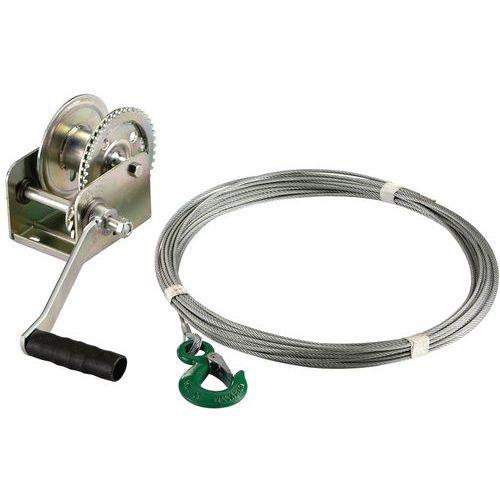 Rema - Treuil à câble manuel DLB-1200 - 545 kg - Halage et levage - Frein inclus