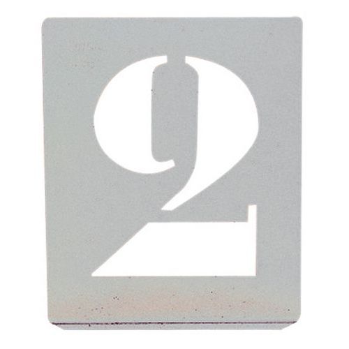 Morin - Pochoir Chiffres Capitales Aluminium - Hauteur 50mm - Marquer Petit Moyen Gros Volume