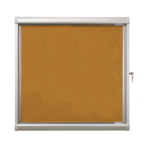 Vitrine D'affichage D'intérieur Design-porte Battante -12 Feuilles Fond Liège