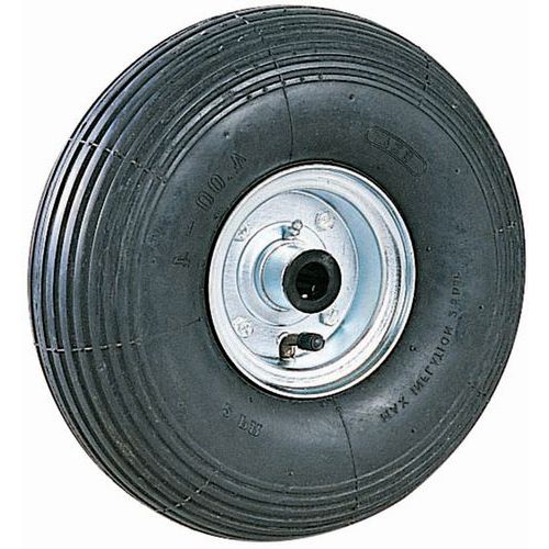 Roue Pour Diable à Rainures - Diamètre 220 Mm - Force 100 Kg