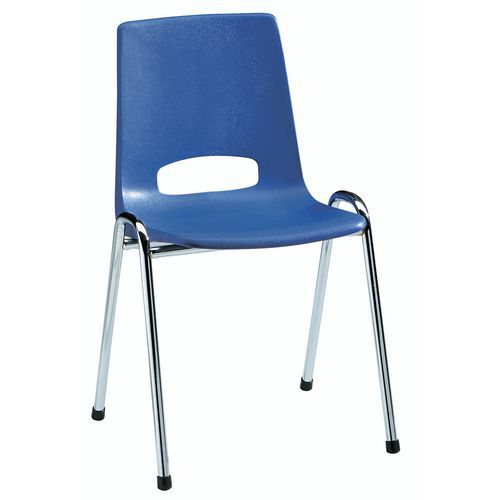 Chaise Coque Struct Chrome Coque Bleue Ekw O