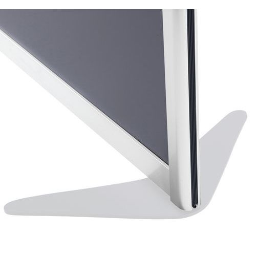 Ligne M - Pied Stabilisateur Blanc pour Cloison - Modèle Boomerang - Garantie 3 Ans
