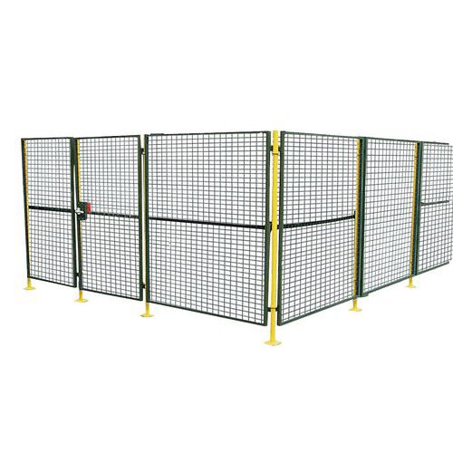 Cloison de protection machine H 2m L 1m Anthracite RAL 9011 - Robuste et Sécurisée