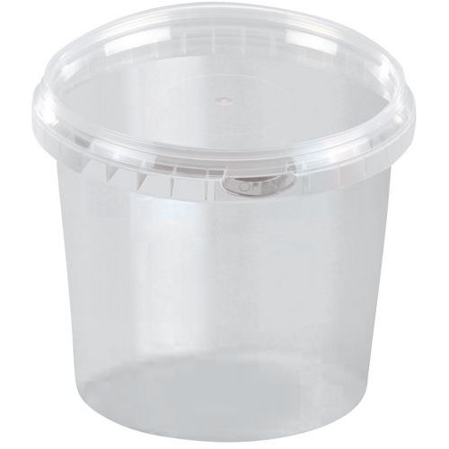 Lot de 130 - Pot Alimentaire Conique Pet Cristal 365ml