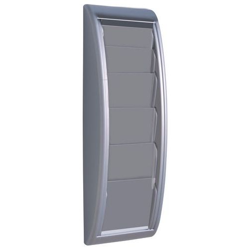 Présentoir Mural Quick Fit Aluminium 5 Cases A5