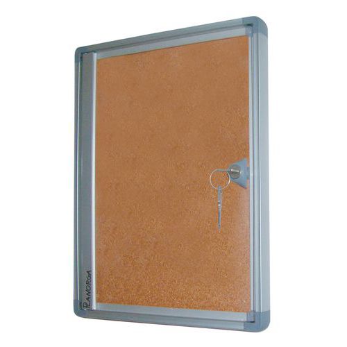 Vitrine D'affichage Interieure Extra Plate - Phoenix 47x34 Liege/2 Feuilles