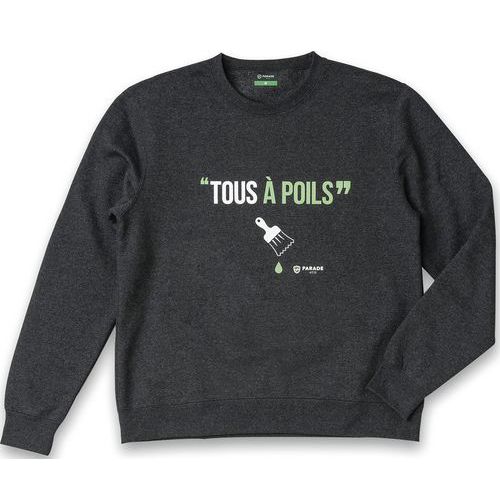 Sweat Imprimé Psweat Gris Anthracite Ts