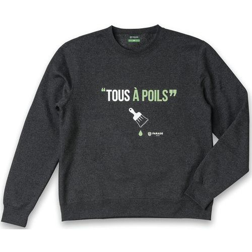Sweat Imprimé Psweat Gris Anthracite Txs