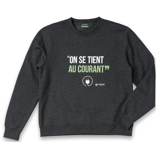 Sweat Imprimé Vsweat Gris Anthracite Tl