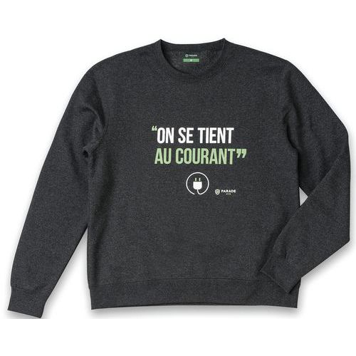 Sweat Imprimé Vsweat Gris Anthracite Txl