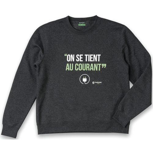 Sweat Imprimé Vsweat Gris Anthracite Txs