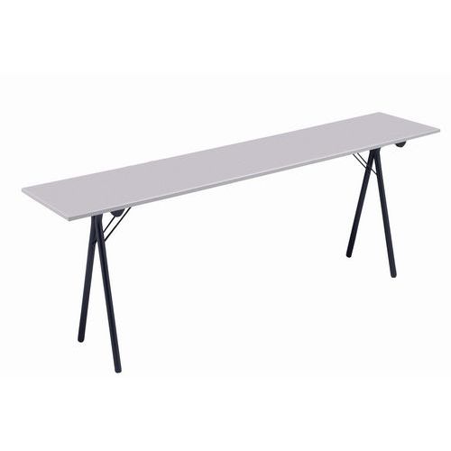 Table De Formation 200x40 Gris Pied Noir