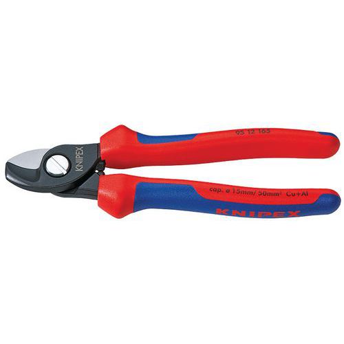 Coupe-câbles avec gaines bi-matière 165 mm _ 95 12 165_Knipex Coupe-câbles avec gaines bi-matière 165 mm _ 95 12 165_Knipex