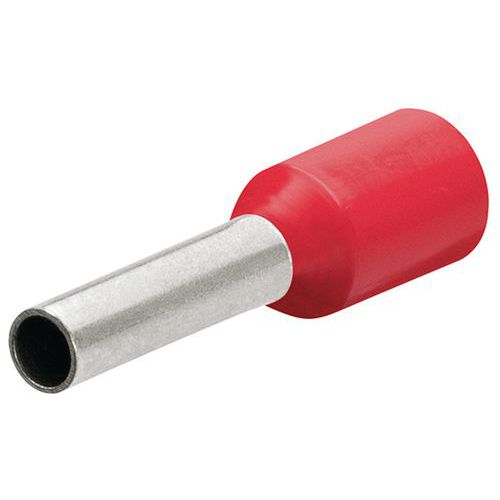 Embouts De Câbles Isolés Rouge 10mmÂ² - Longueur 16mm - 200 Pièces