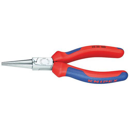 Pince à Becs Longs Ronds 140mm - Gainage Bi-matière - Chromée