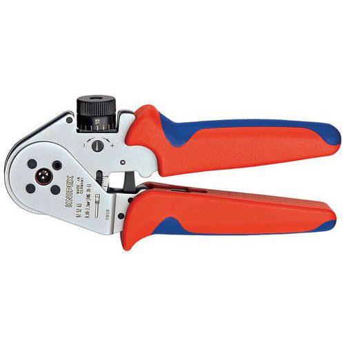 Pince à Sertir 4 Points - Pour Contacts Tournés - Avec Positionneur