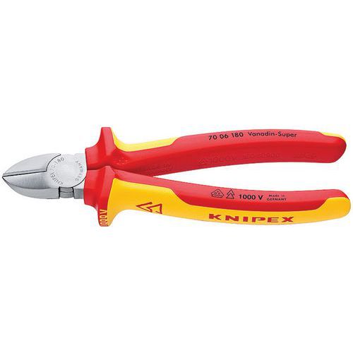 Pince coupante de côté chromée 140 mm _ 70 06 140 SB_Knipex Pince coupante de côté chromée 140 mm _ 70 06 140 SB_Knipex