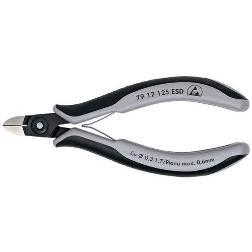 Pince Coupante Ã‰lectronique Renforcée 125mm - Avec Ressort - Esd