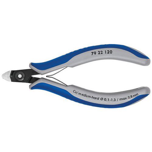 Pince coupante de côté pour l’électronique de précision brunie 120 mm _ 79 22 120 Pince coupante de côté pour l’électronique de précision brunie 120 mm _ 79 22 120