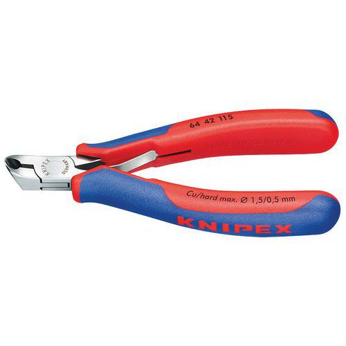 Pince Électronique Coupante Petit Biseau 115mm 27° Bi-matière