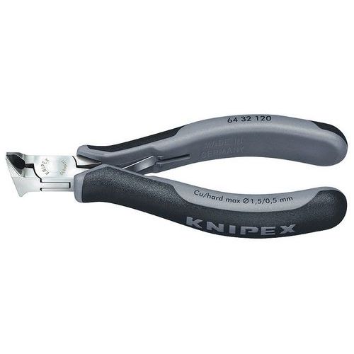 Pince coupante de devant pour l'électronique ESD avec gaines bi-matière 120 mm _ 64 32 120 ESD Pince coupante de devant pour l'électronique ESD avec gaines bi-matière 120 mm _ 64 32 120 ESD