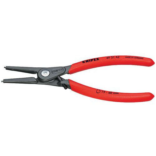 Pince de précision pour circlips grise atramentisée 180 mm _ 49 31 A2 Pince de précision pour circlips grise atramentisée 180 mm _ 49 31 A2