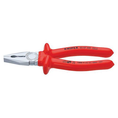 Pince 160mm Avec Tranchant - Surmoulée - Chromée - Isolée 1000v