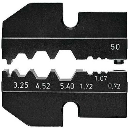 Profil de sertissage pour connecteurs coaxiaux / téléphone de voiture _ 97 49 50 Profil de sertissage pour connecteurs coaxiaux / téléphone de voiture _ 97 49 50