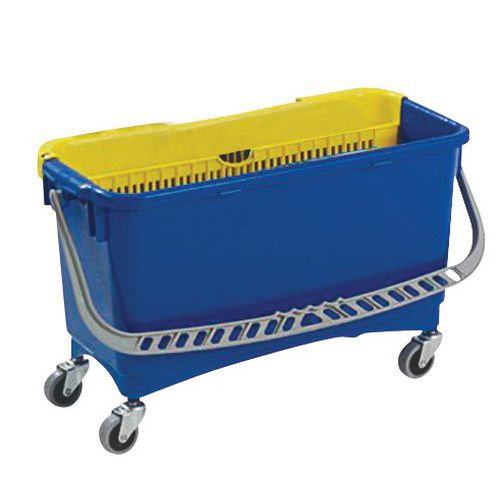 Seau 20 L Sur Roulettes Pour Lavage Des Vitres