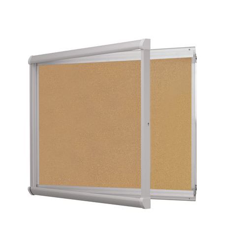 Vitrine D'affichage Design Fond Liège - 4 Feuilles