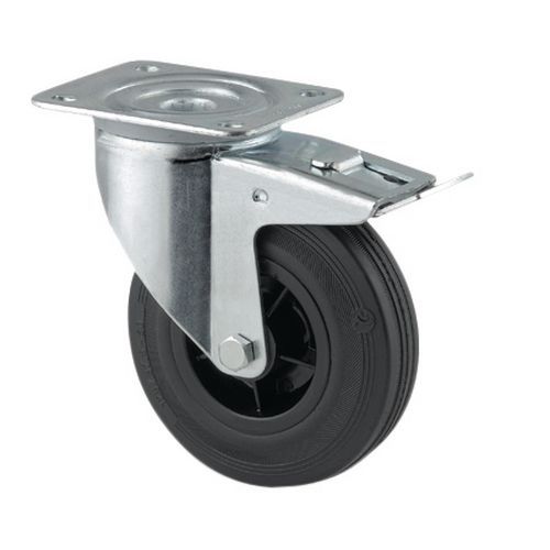 Roulette Pivotante Avec Frein Force:205 Kg H Ht:240 Mm