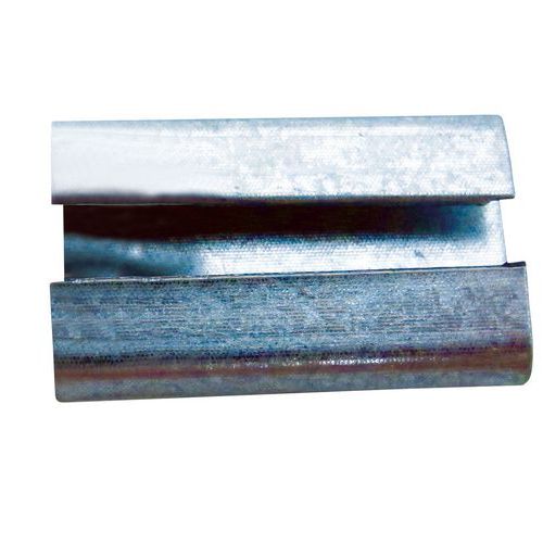 Chapes Acier 13 mm - Lot de 2000 - Pour feuillard acier - Cerclage et palettisation de produits lourds