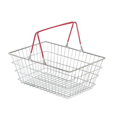 Sameto Technifil - Panier en fil d'acier emboîtable 460x325x205mm - 19L - Acier zingué résistant - Idéal rangement