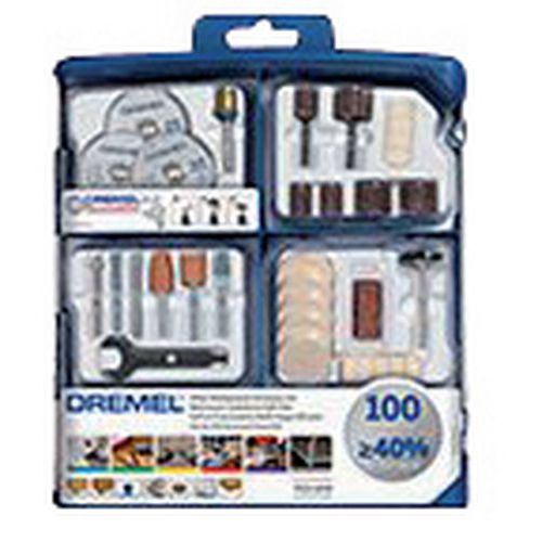 Kit accessoires multi-usages pour Dremel - 100 pièces Kit accessoires multi-usages pour Dremel - 100 pièces