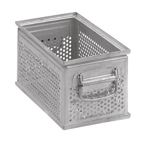Bac de transport acier 9.5 L - Gris - 315 mm - Robuste et Durable - Garantie 3 ans