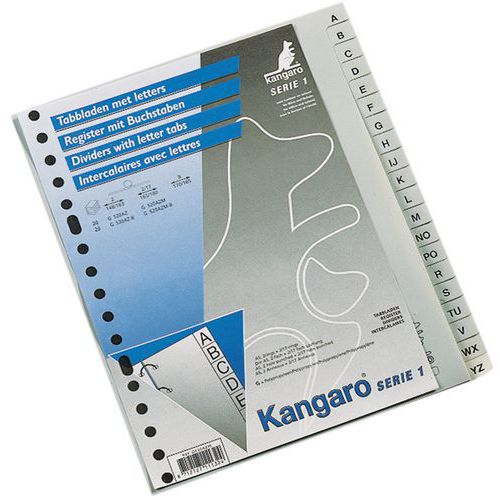 Intercalaire Alphabétique Nb Div.:20 Pr Ft:a4 Maxi