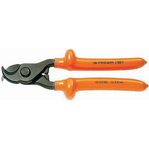 Facom - Coupe-câbles isolé 1000V 230mm - Coupe Ø 14mm - Usage professionnel