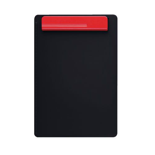 Porte-blocs Simple Mat.:plastique Col.:noir;rouge
