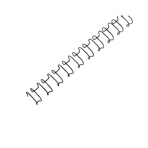 Anneaux Metal 21 Boucles Diam 8mm Noir