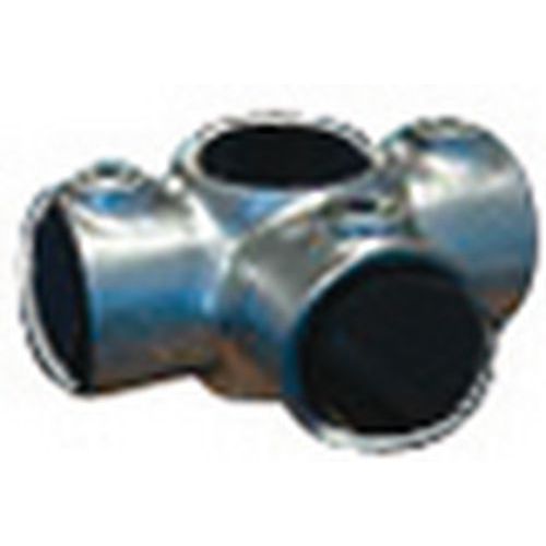 Raccord de tubes Key-Clamp - Élément en T à sortie latérale - Ø 27 mm Acier Galvanisé - Connecteur pour rayonnage industriel