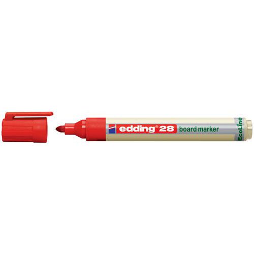 Marqueur Effaçable Edding 28 Encrcol.:rouge