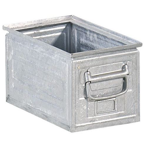 Bac de transport en acier 14 L - Gris - 350 mm - Robuste et Durable