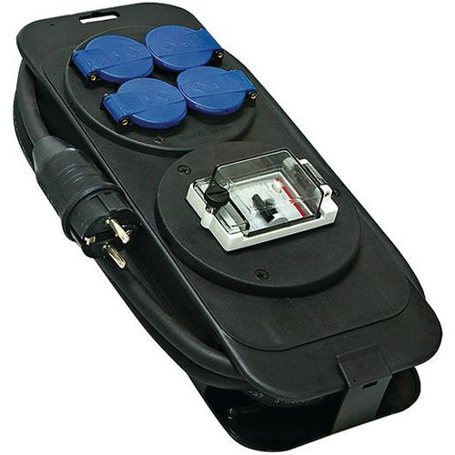 Console Multiprises Avec Disjoncteur Dif Ferentiel